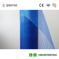 Blue mesh cloth for interior and exterior walls